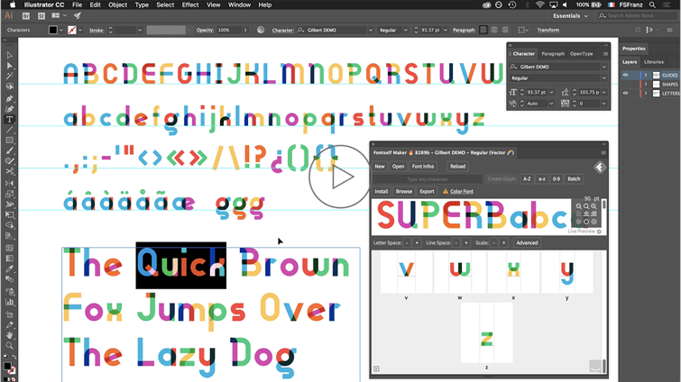 Fontself Maker插件的字体转换功能