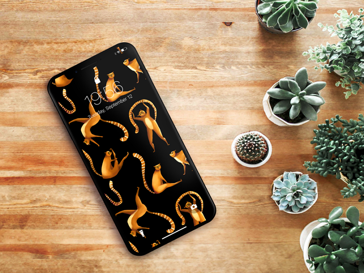 Mobile Pattern Design with Cute Animals
