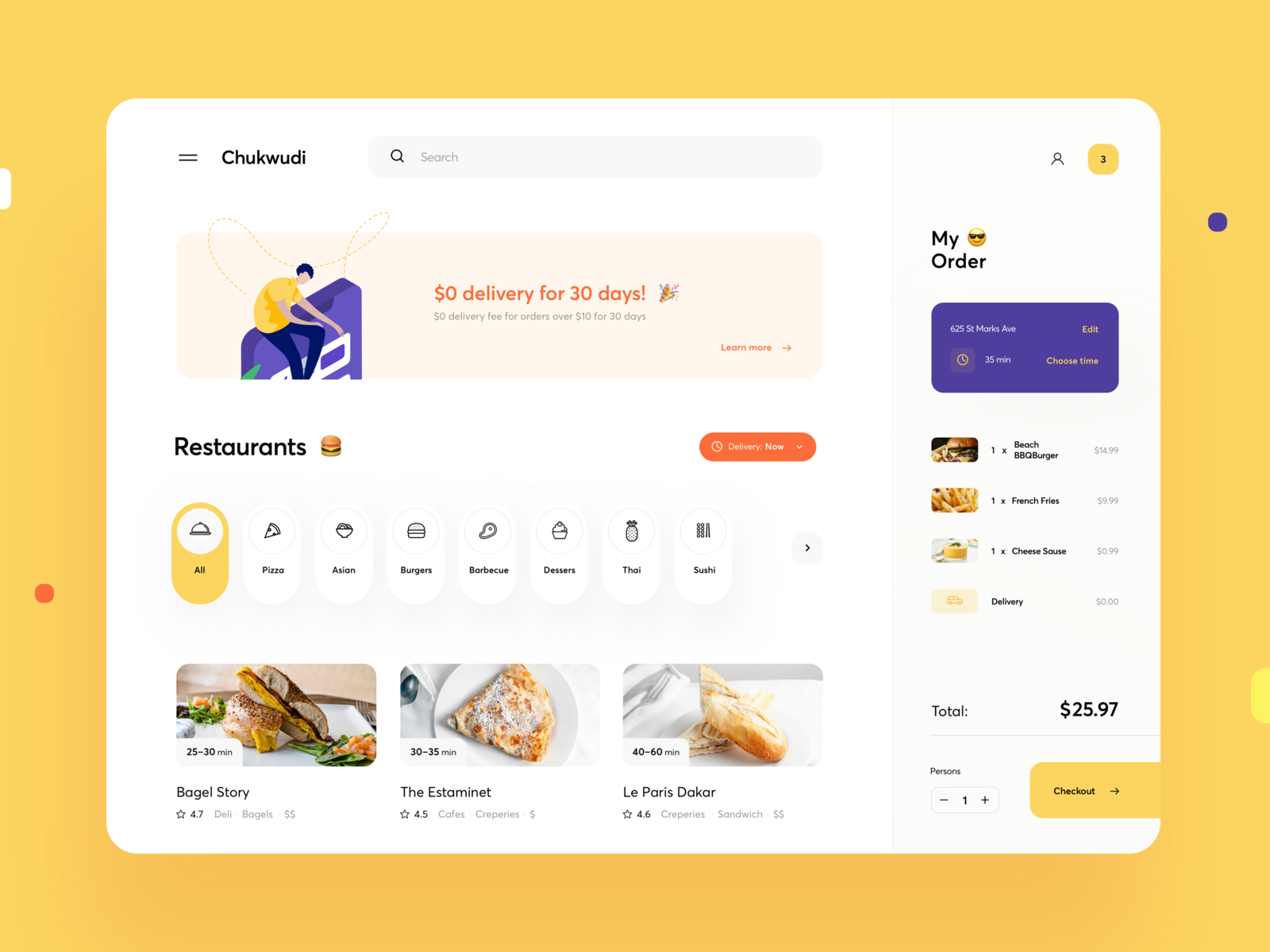 Food Delivery Dashboard