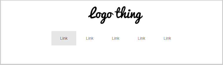 Bootstrap Navbar with Logo Centered Above