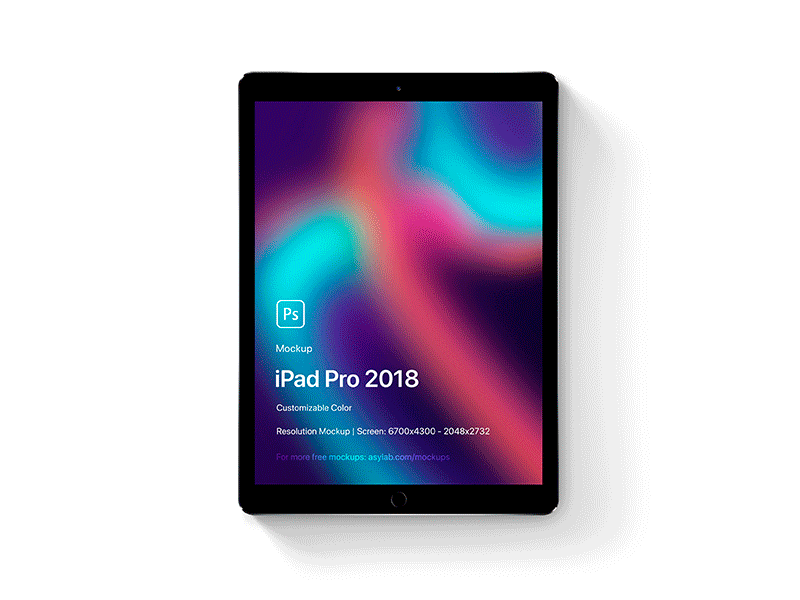 iPad Pro 2018 Mockup 5K