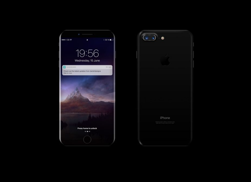 Black iPhone 8 Mockup