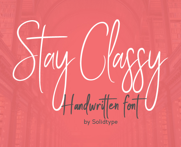  Stay Classy Free Font