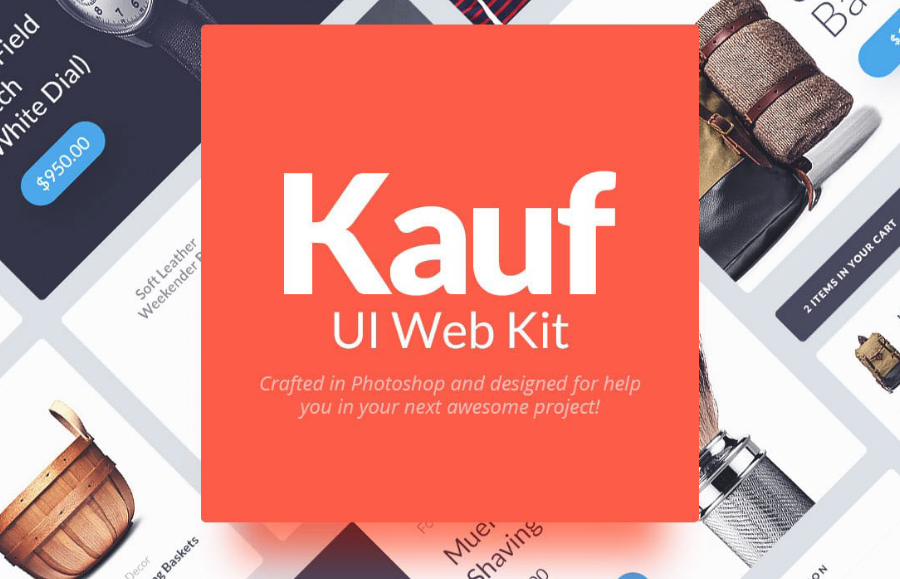 Free web UI kit for Photoshop