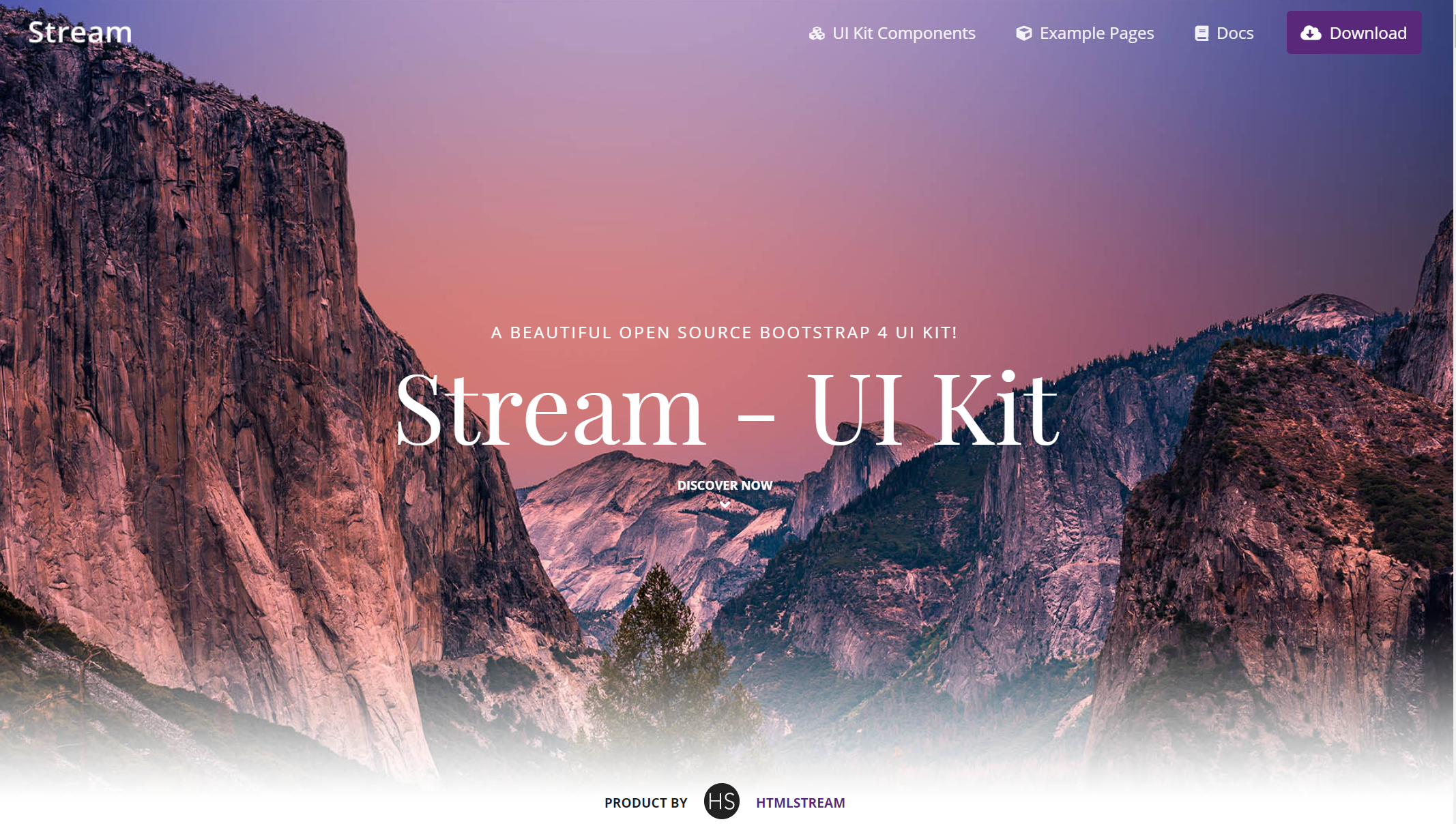 Bootstrap UI kit- Stream