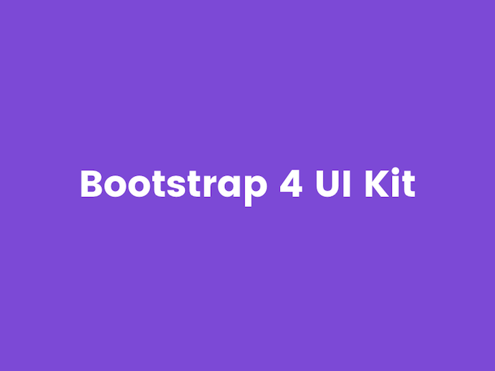 Adobe XD Bootstrap 4 UI Kit