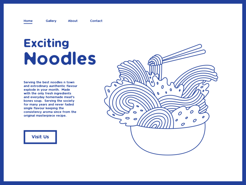 Exciting Noodles Website Page 